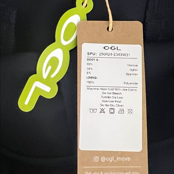 NWT OGL Ponte-De-Roma High Rise Pull-on Wide Leg Pant with Adjustable Bar Size L - Picture 6 of 10